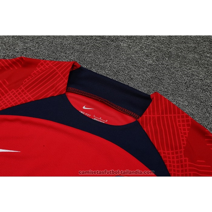Chandal del Atletico Madrid Manga Corta 22/23 Rojo - Pantalon Corto